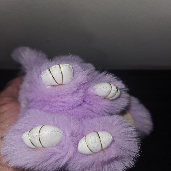 Plush Purple Rabbit Keychain - Picture 5 of 6